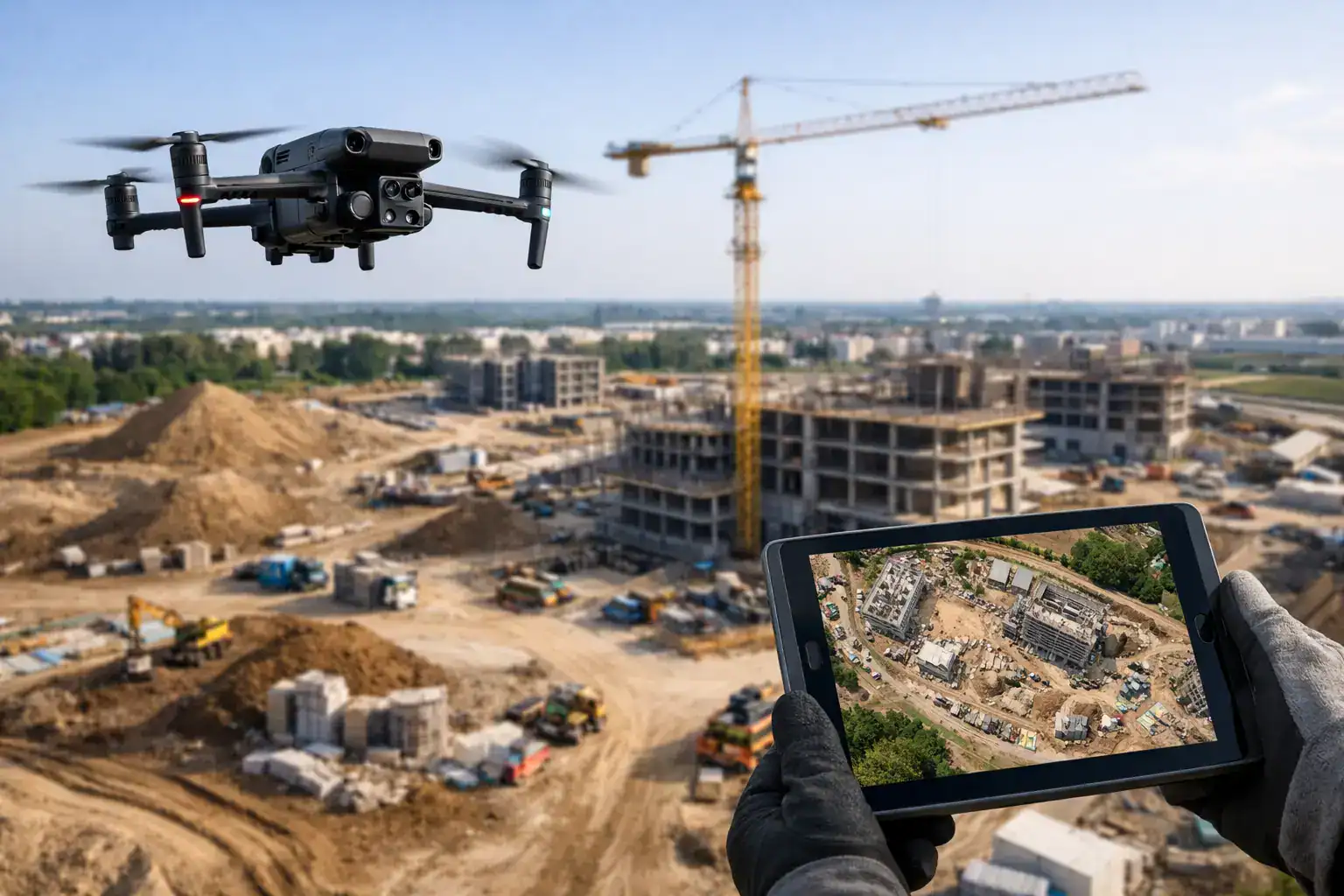 Orthophoto Mapping for Construction Sites