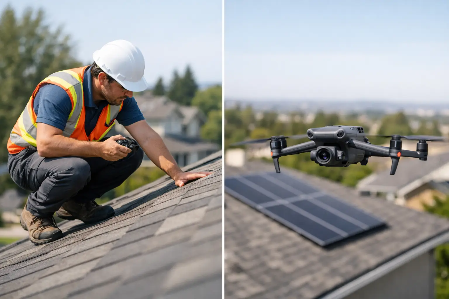 Manual Roof Surveys vs Drones